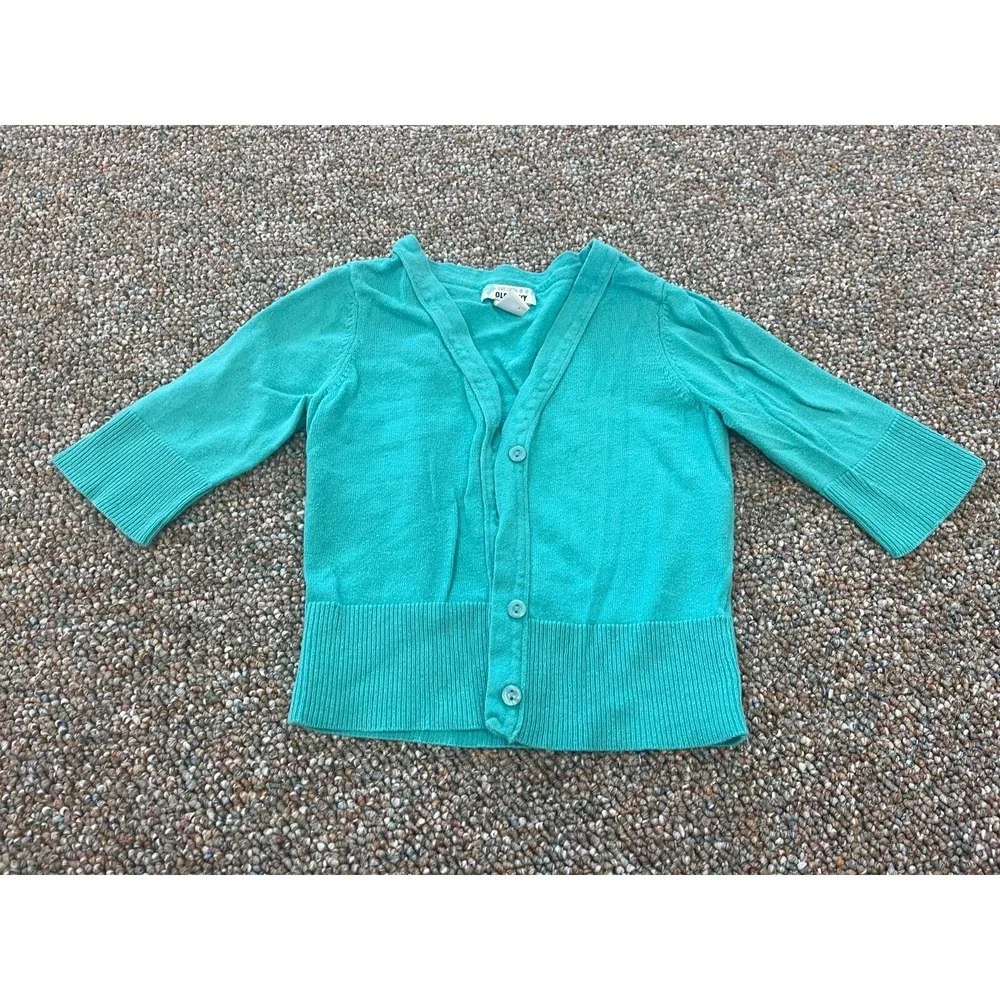 Old Navy Girls Green Knit Cardigan Size XS